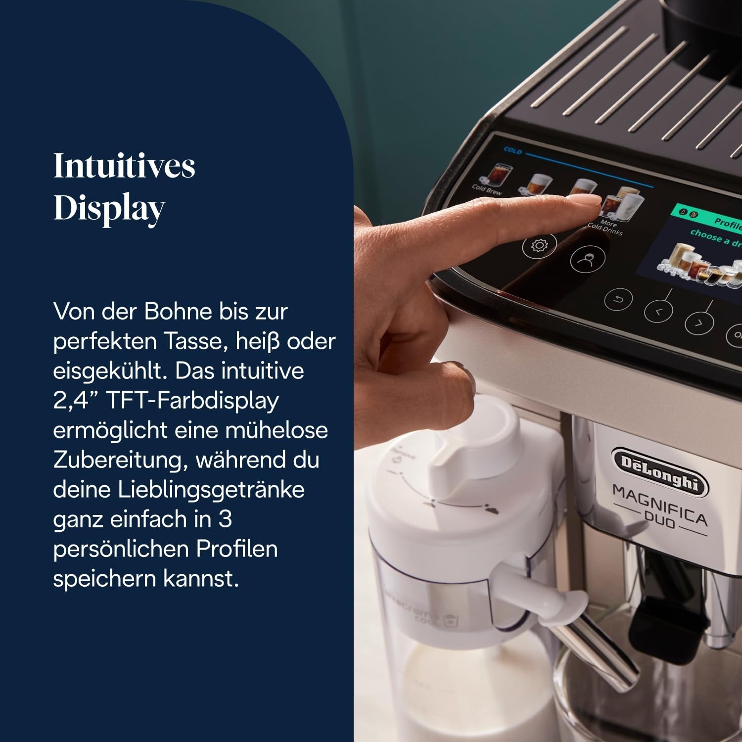 image:imageDeLonghi Magnifica Duo Kaffeevollautomat 20 Getrnke Silber20 Getrnke Silber