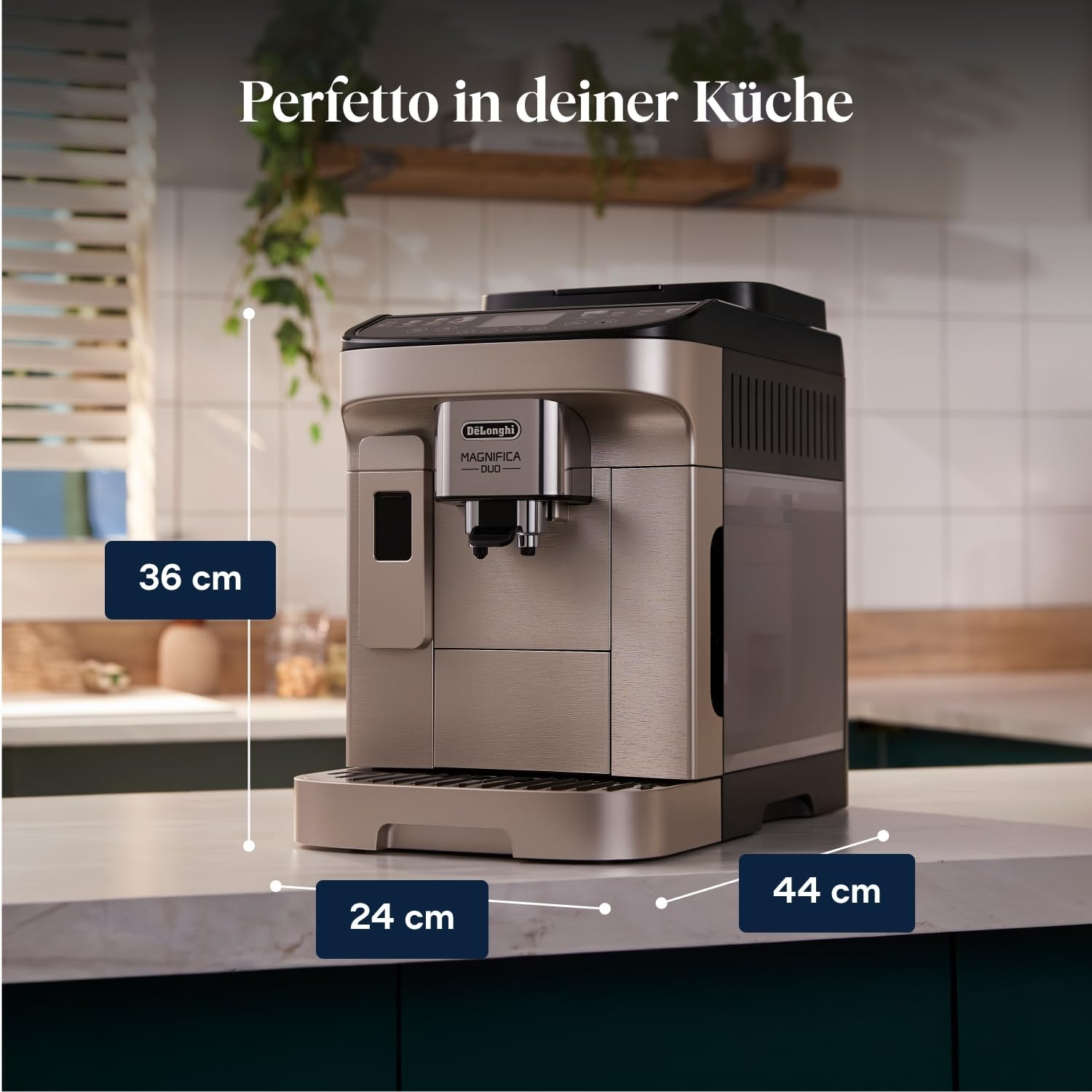 image:imageDeLonghi Magnifica Duo Kaffeevollautomat 20 Getrnke Silber20 Getrnke Silber