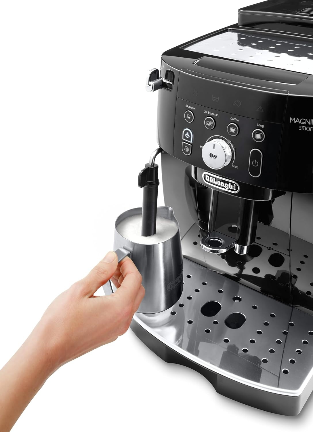 image:imageDeLonghi Magnifica Evo Kaffeevollautomat 5 Getrnke Silber4 Funktionen Schwarz