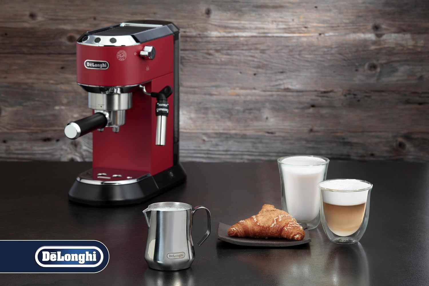 image:imageDeLonghi Milchknnchen DLSC060 Milchknnchen fr manuelles Aufschumen ergonomischer Griff Kapazitt 350 ml Edelstahl350 ml