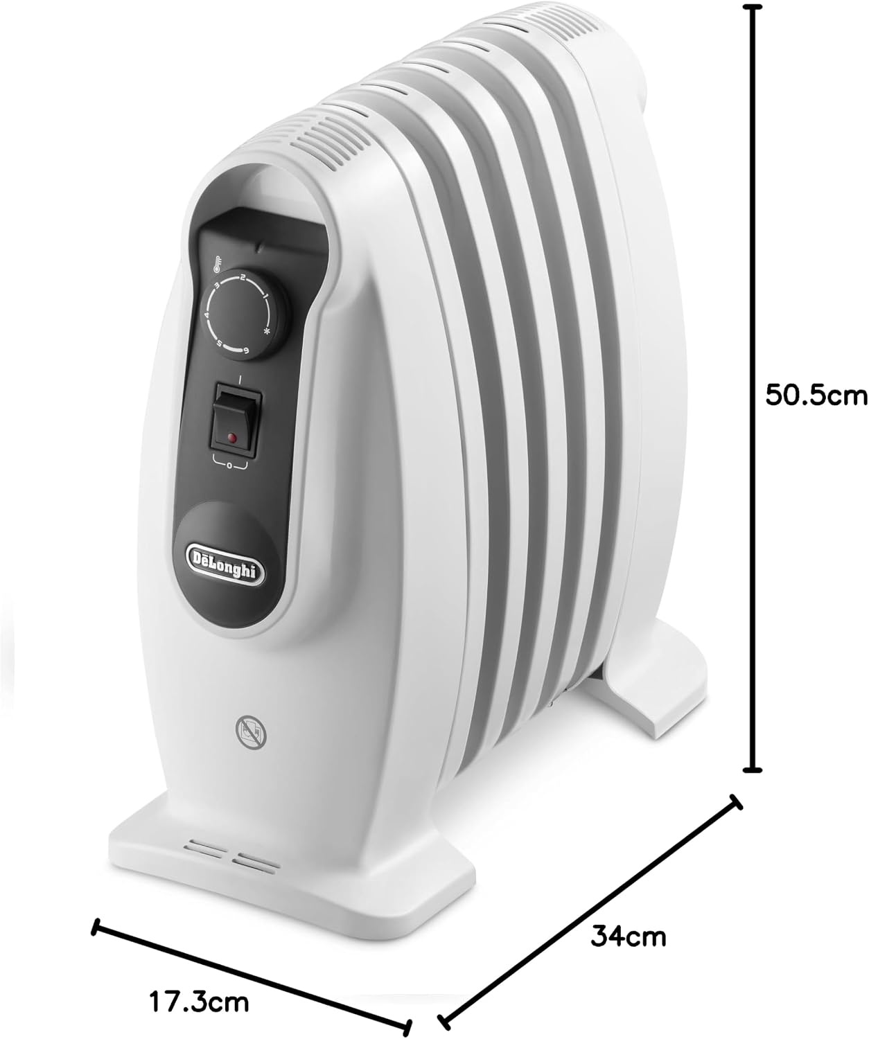 image:imageDeLonghi Nano Radiator TRNS0505M Kompakte elektrische Raumheizung mit stufenloser Temperaturregelung Frostschutzfunktion und 500 W Heizleistung500W