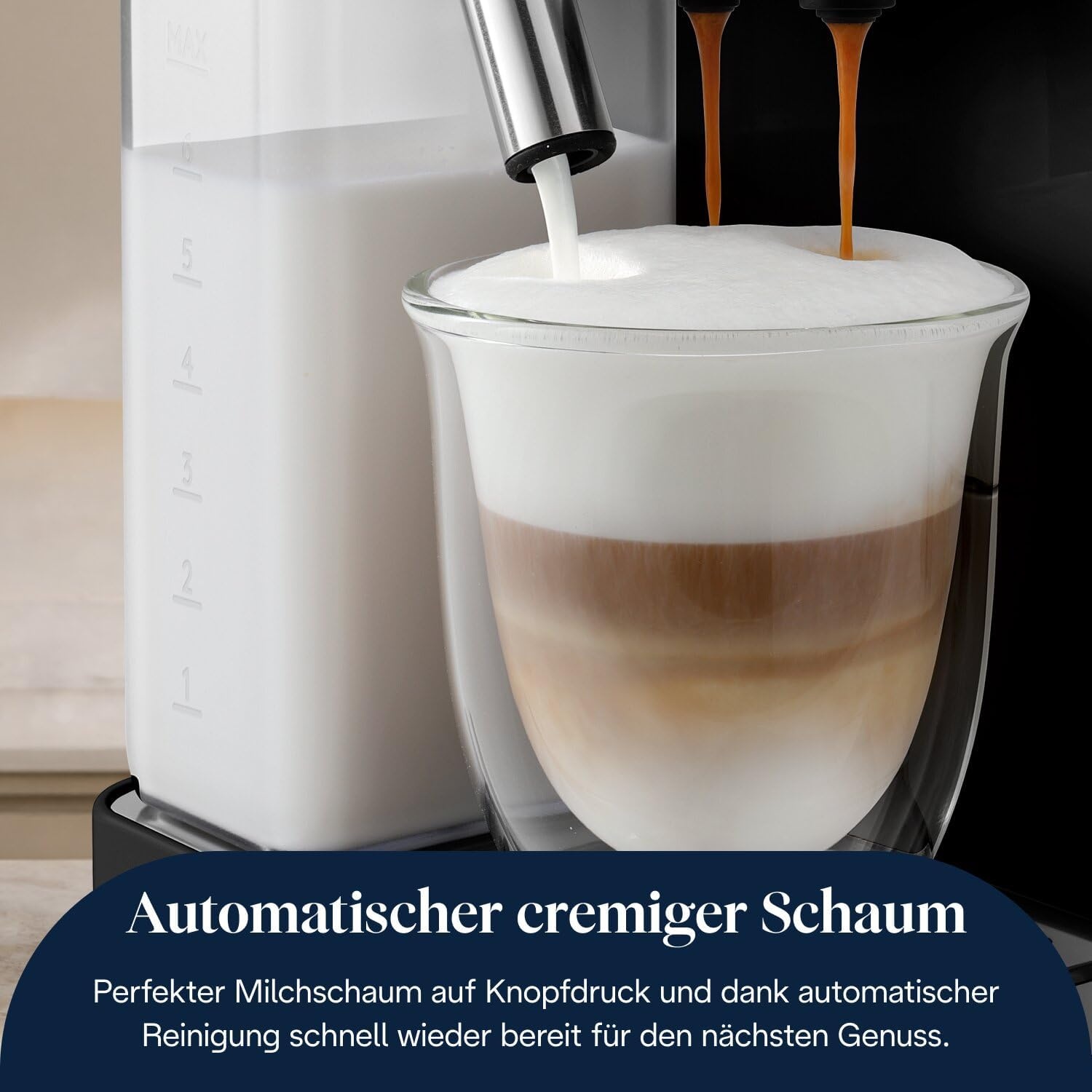 image:imageDeLonghi Rivelia Kaffeevollautomat 16 Getrnke GrauSchwarz