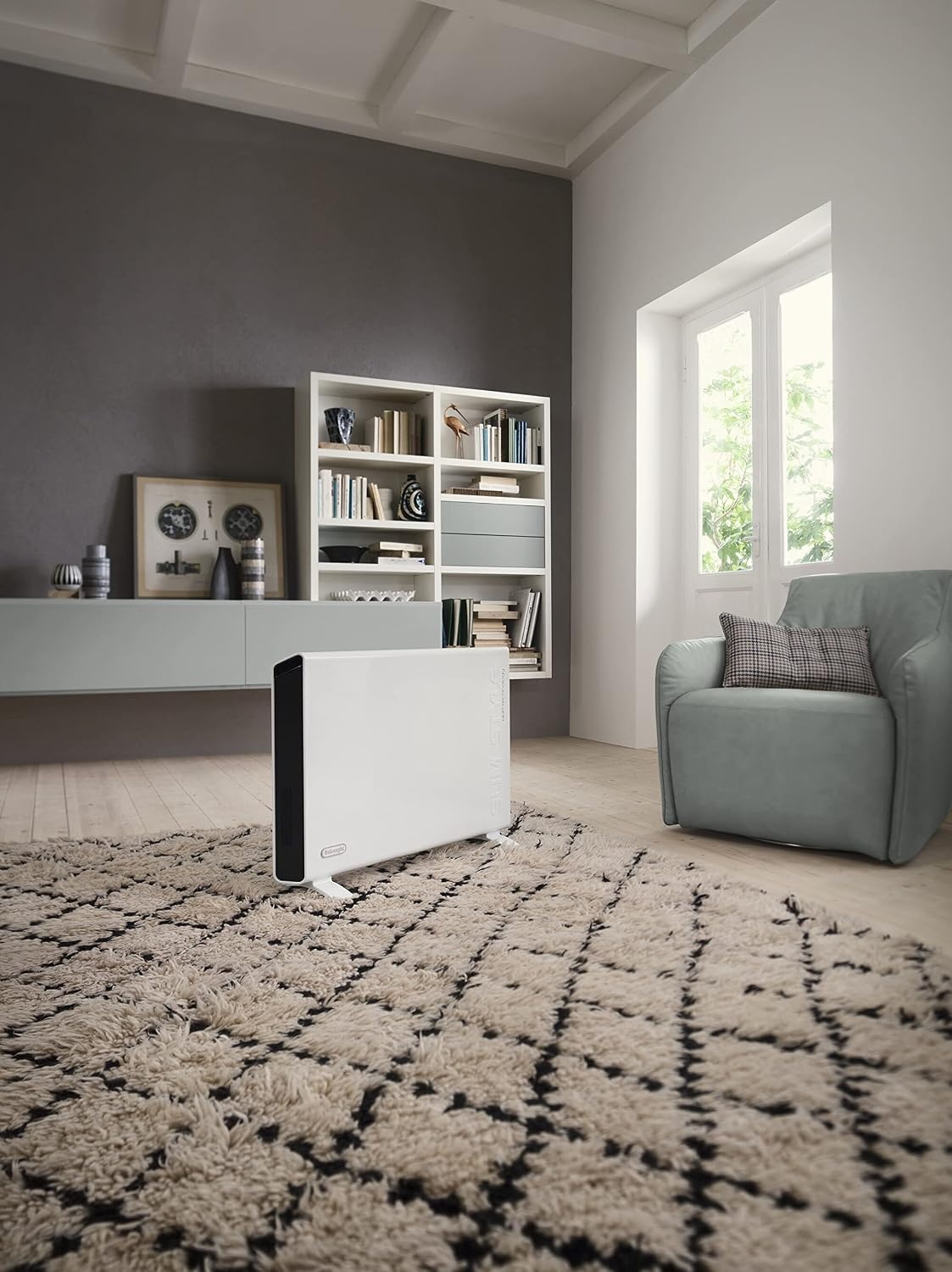 image:imageDeLonghi Slim Style HCX 3220 FTS Schlanker Heizlfter mit 2000 W Heizleistung Frostschutzfunktion und Transportoptionen