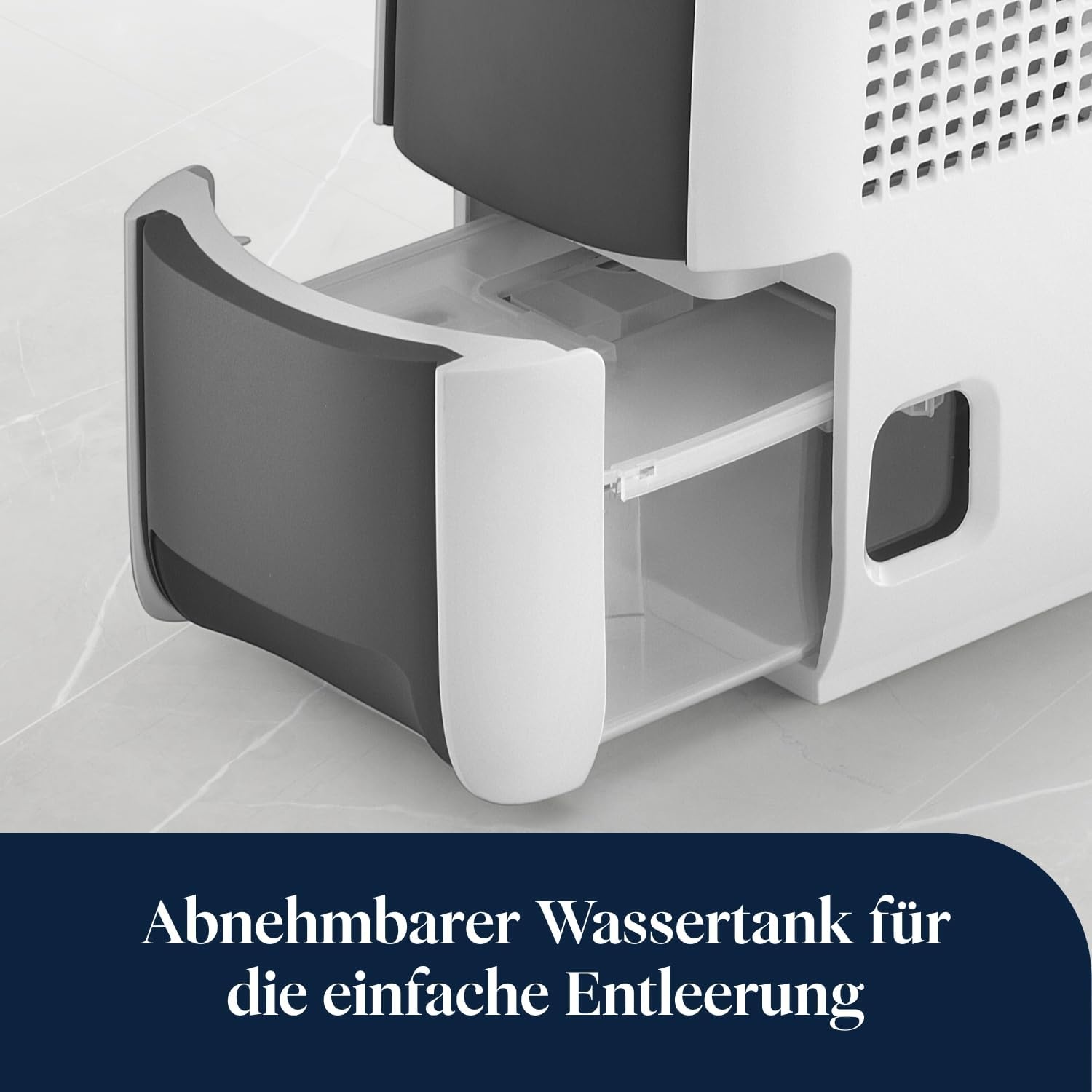 image:imageDeLonghi Tasciugo AriaDry Light Tragbarer Luftentfeuchter ZeolithTechnologie Ionisator 6LTag Feuchtigkeitsentzug Wschetrockner AntiSchimmel SwingFunktion Timer Grau DNS656L 13 m