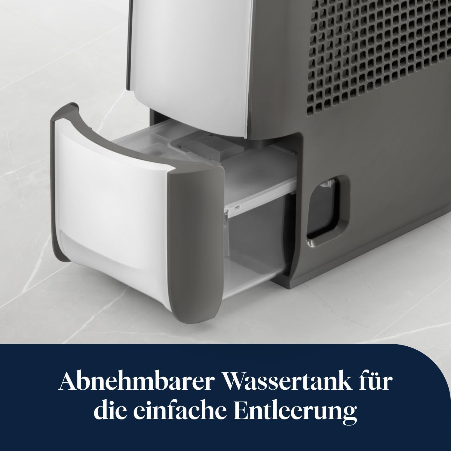 image:imageDeLonghi Tasciugo AriaDry Light Tragbarer Luftentfeuchter ZeolithTechnologie Ionisator 6LTag Feuchtigkeitsentzug Wschetrockner AntiSchimmel SwingFunktion Timer Grau DNS6575L 16 m