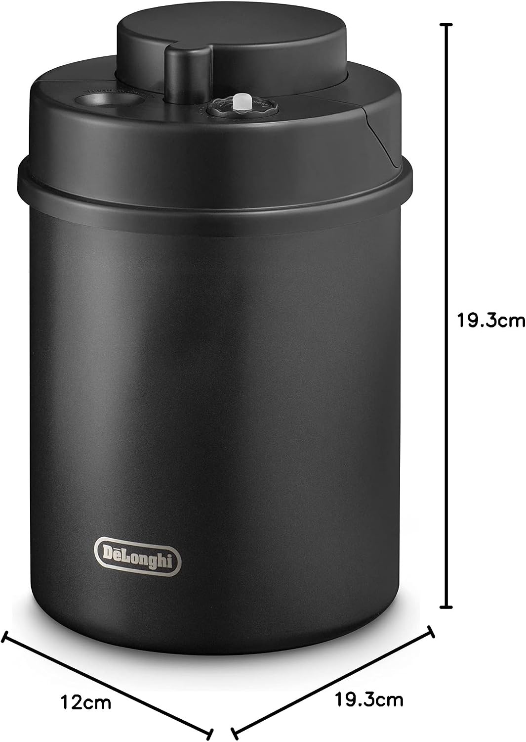 image:imageDeLonghi VakuumKaffeebehlter DLSC063 Entkalker fr Kaffeemaschinen und Kaffeevollautomaten Vakuumbehlter zur Kaffeeaufbewahrung von Kaffeebohnen und gemahlenen Kaffee mit Integrierter AnzeigeMetall