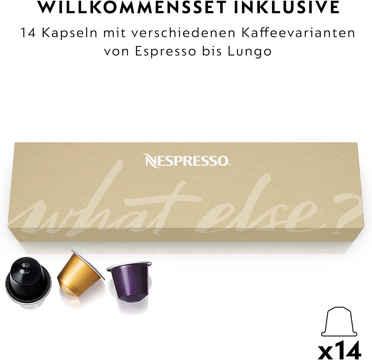 image:imageNESPRESSO DELONGHI CitiZ Schwarz Original Kapselmaschine EN167BPlatinum
