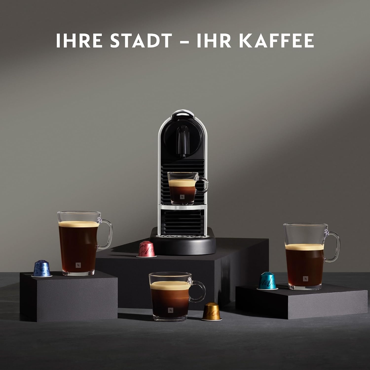 image:imageNESPRESSO DELONGHI CitiZ Schwarz Original Kapselmaschine EN167BPlatinum