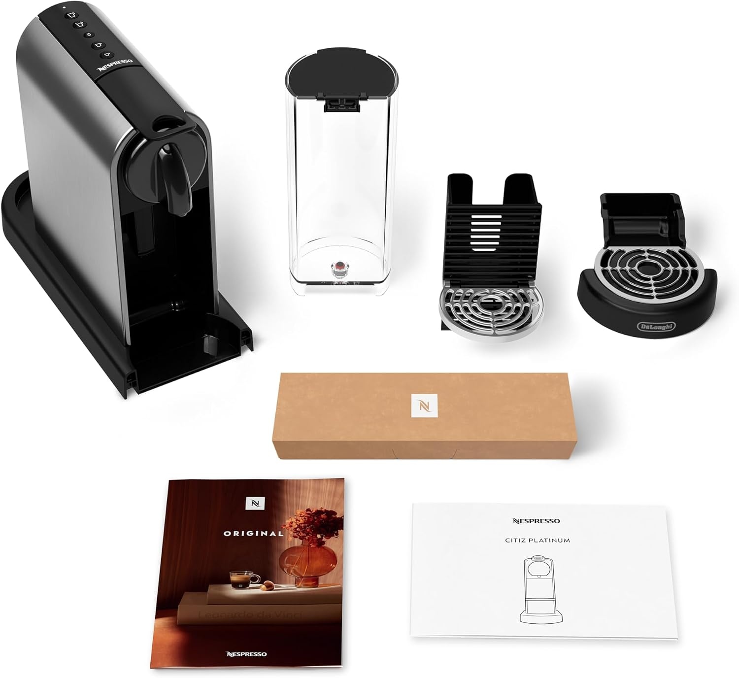 image:imageNESPRESSO DELONGHI CitiZ Schwarz Original Kapselmaschine EN167BPlatinum