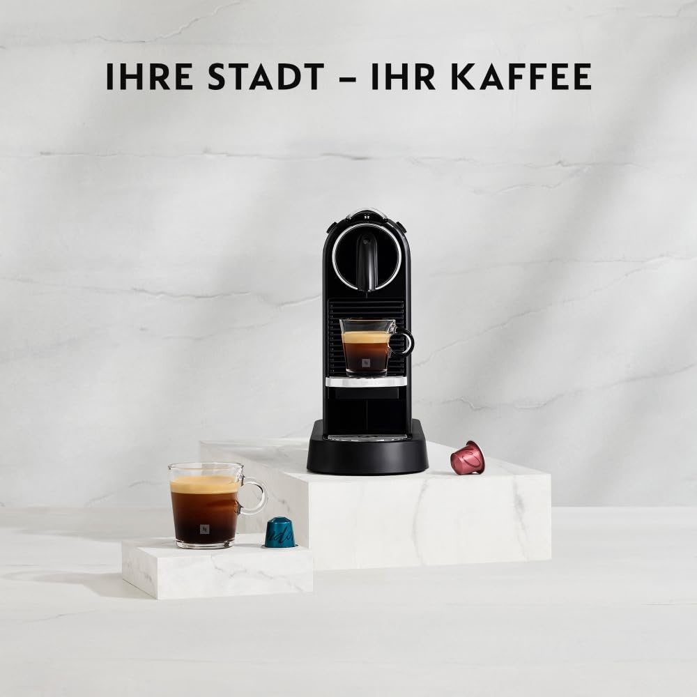 image:imageNESPRESSO DELONGHI CitiZ Schwarz Original Kapselmaschine EN167BSchwarz