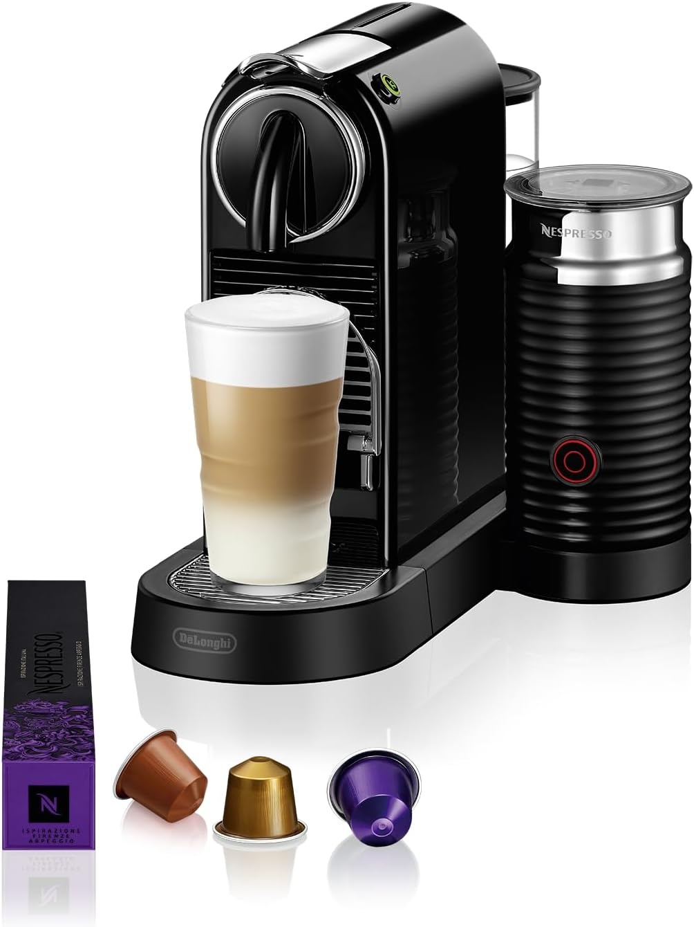 image:imageNESPRESSO DELONGHI CitiZ Schwarz Original Kapselmaschine EN167BSchwarz