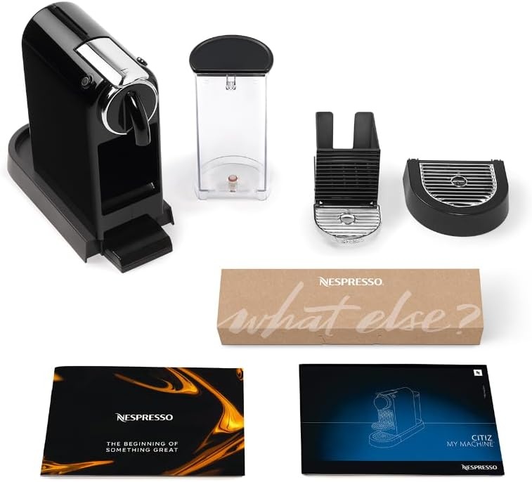 image:imageNESPRESSO DELONGHI CitiZ Schwarz Original Kapselmaschine EN167BSchwarz