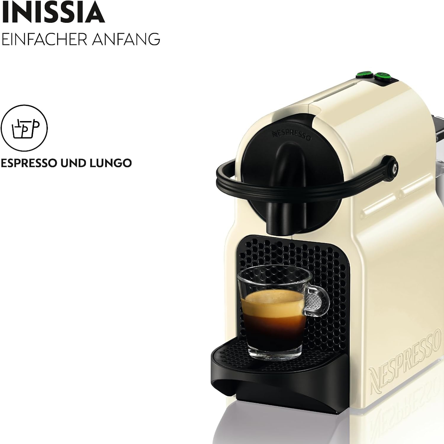 image:imageNESPRESSO DELONGHI Inissia Schwarz Original Kapselmaschine EN80BCream