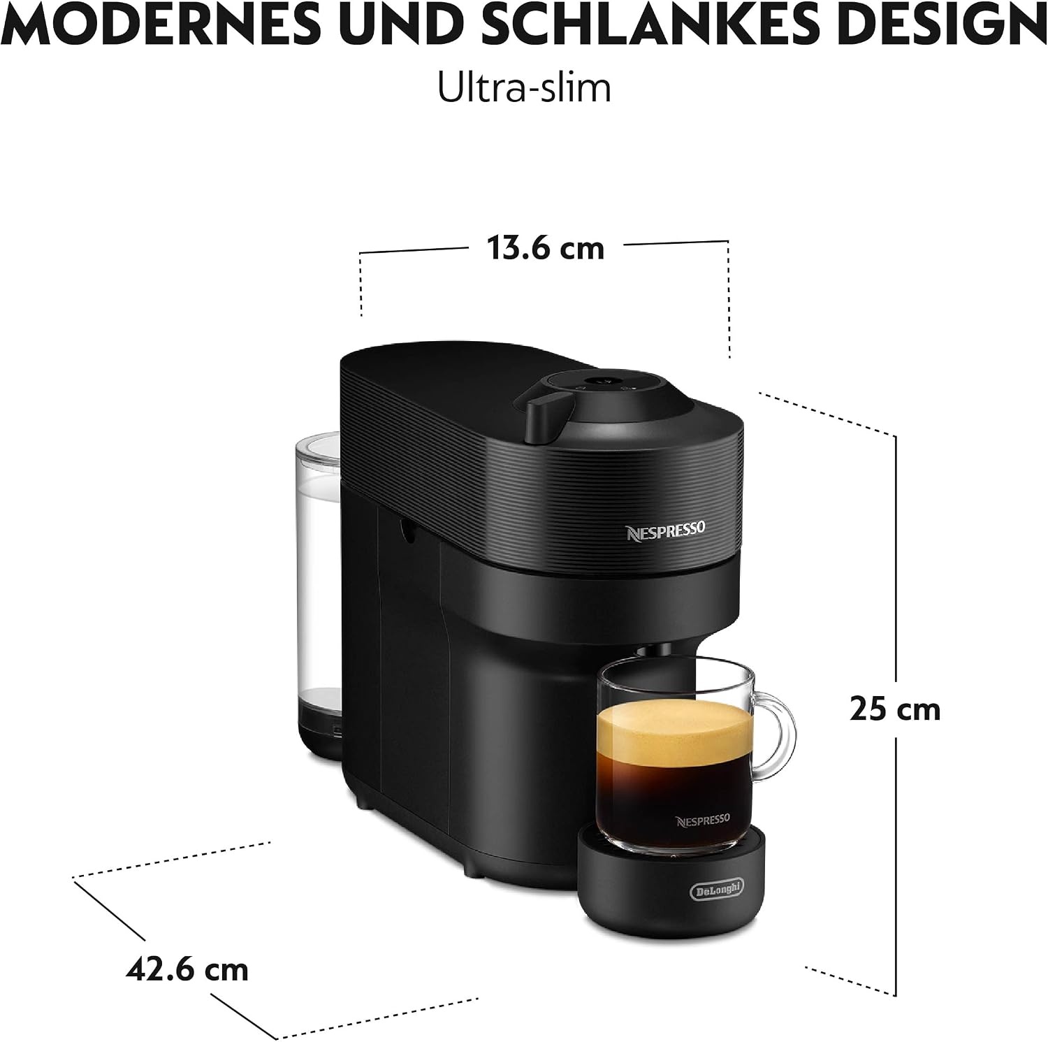 image:imageNESPRESSO DELONGHI Vertuo Pop Gelb Kapselmaschine ENV90YLiquorice Black