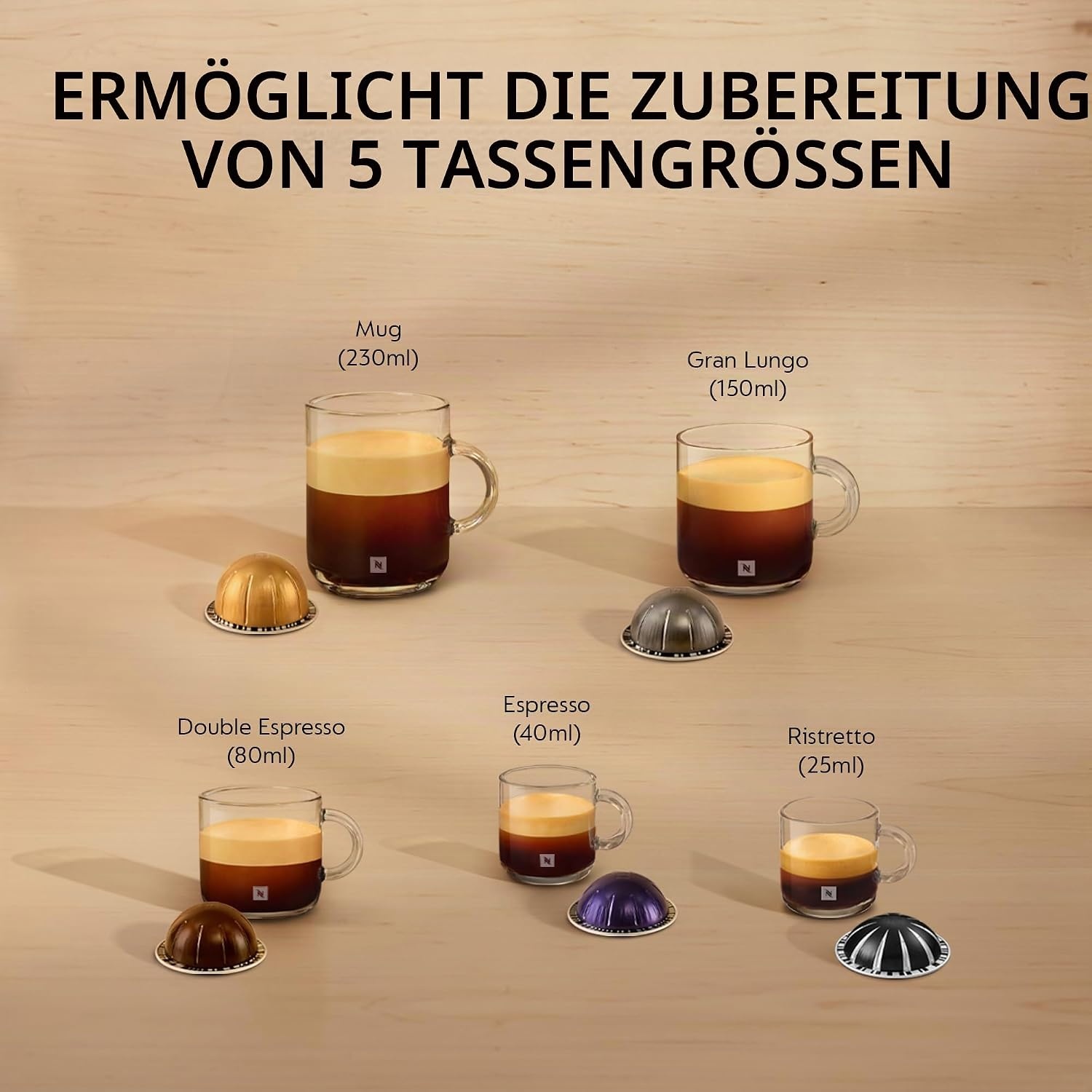 image:imageNESPRESSO DELONGHI Vertuo Pop Gelb Kapselmaschine ENV90YSchwarzes Lakritz