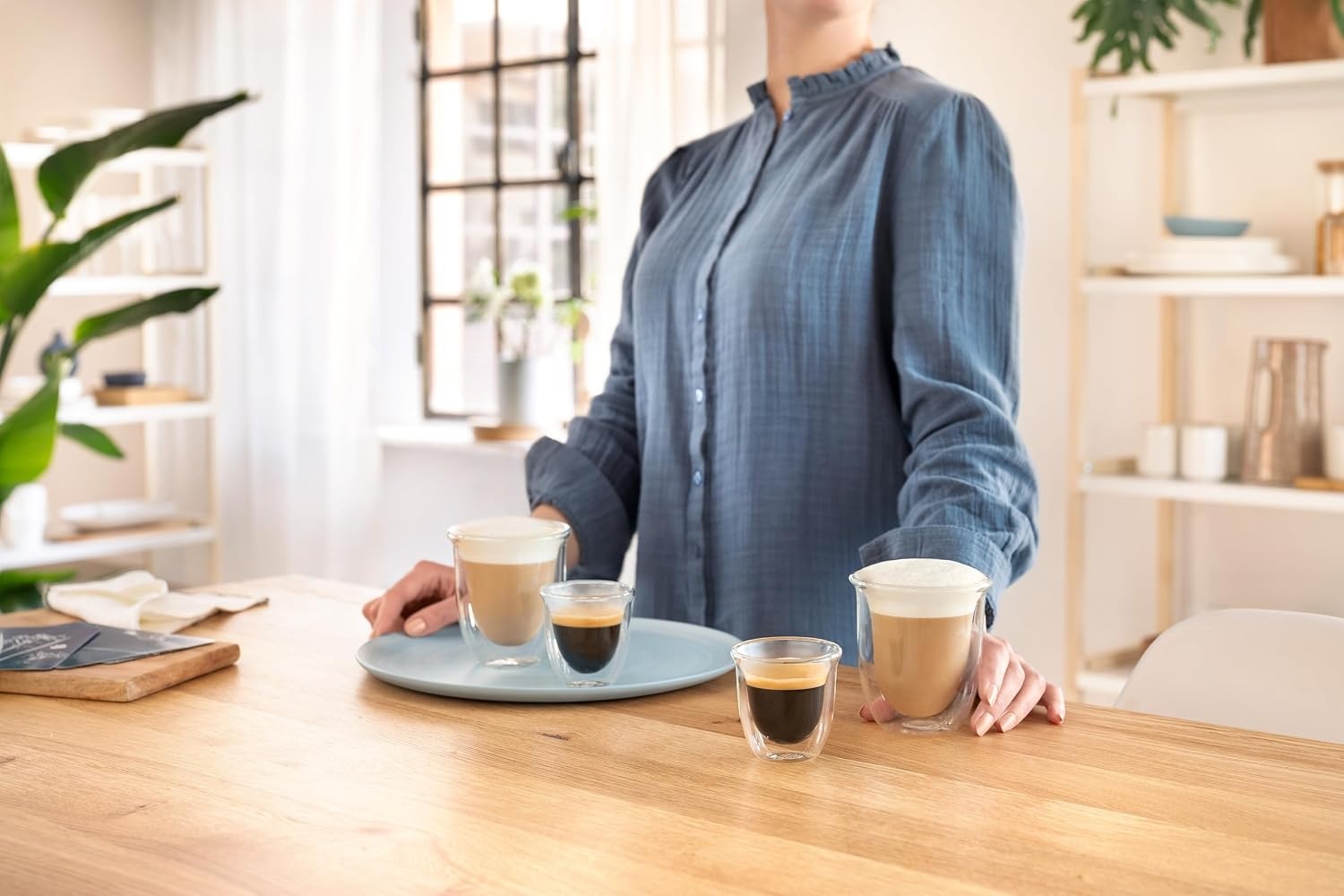 image:imageThermisches Glas DeLonghi DLSC311 Doppelwandiges CappuccinoSet 2 Stck 1 Packung transparent Durchsichtig2 x Espresso