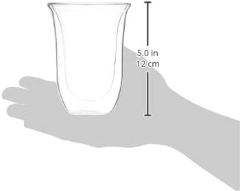image:imageThermisches Glas DeLonghi DLSC311 Doppelwandiges CappuccinoSet 2 Stck 1 Packung transparent Durchsichtig4 x Latte Macchiato 330ml