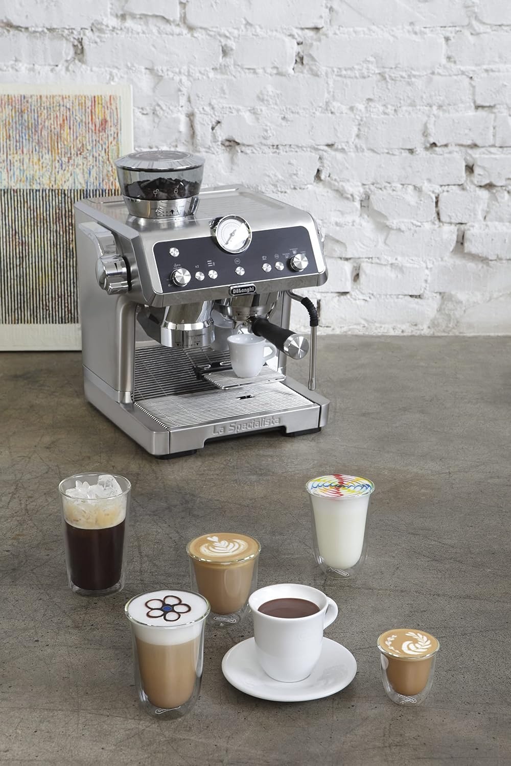 image:imageThermisches Glas DeLonghi DLSC311 Doppelwandiges CappuccinoSet 2 Stck 1 Packung transparent Durchsichtig4 x Latte Macchiato 330ml