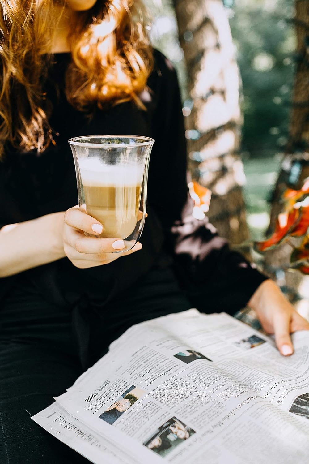 image:imageThermisches Glas DeLonghi DLSC311 Doppelwandiges CappuccinoSet 2 Stck 1 Packung transparent Durchsichtig4 x Latte Macchiato 330ml