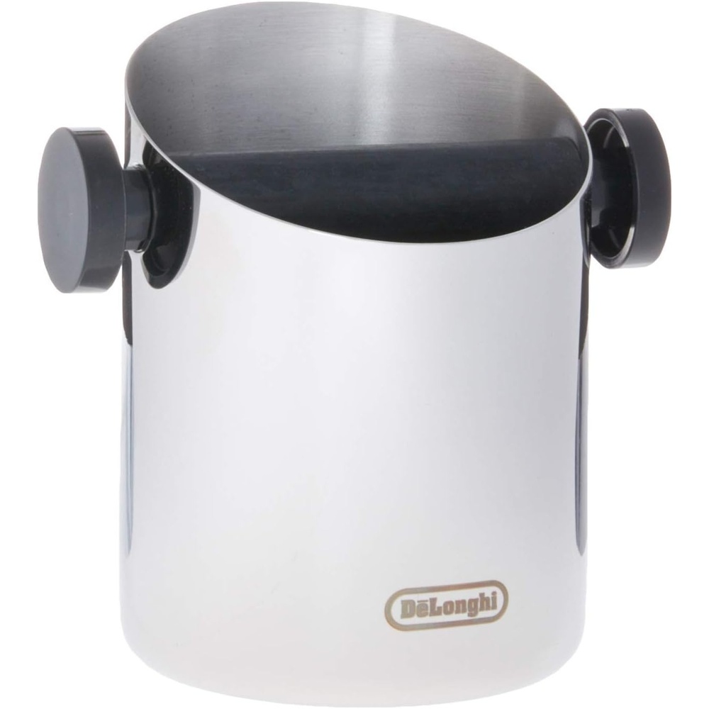 image:imageDeLonghi DLSC059 Klopfbehlter fr EspressoSiebtrger KaffeesatzBehlter Zubehr fr Kaffeemaschinen und Baristas Zuhause Abklopfbehlter aus EdelstahlSingle