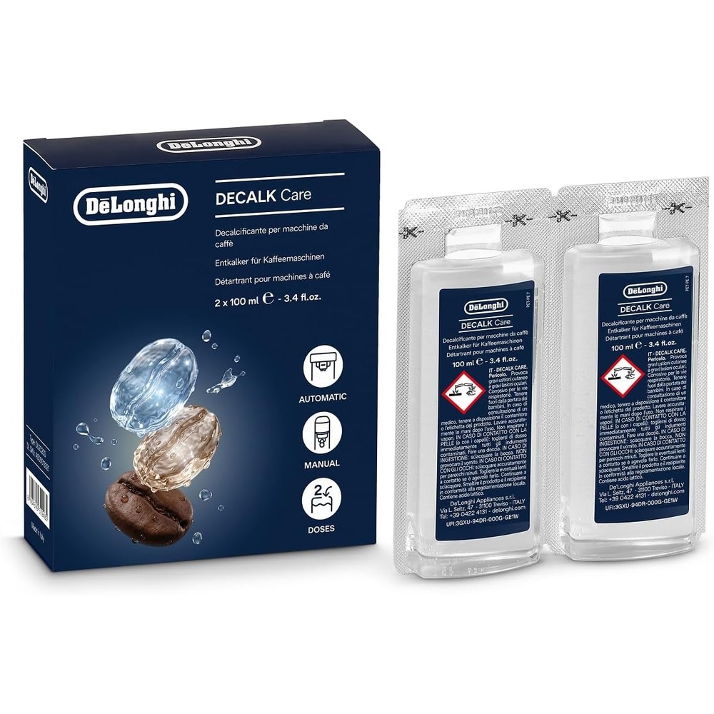 image:imageDeLonghi Decalk Care KaffeemaschinenEntkalker 10 Entkalkungsdosen200 ml 1er Pack