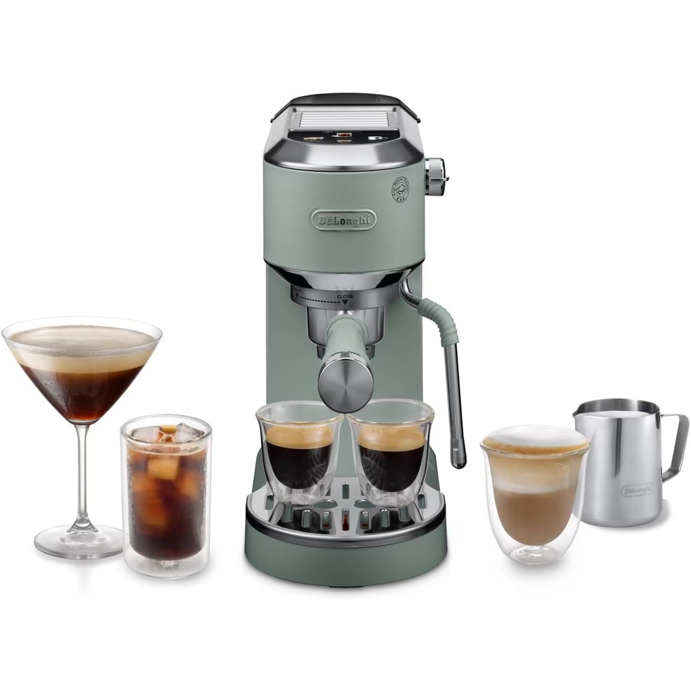 image:imageDeLonghi Dedica Duo Manuelle Espressomaschine mit Cold Brew GrnGrn
