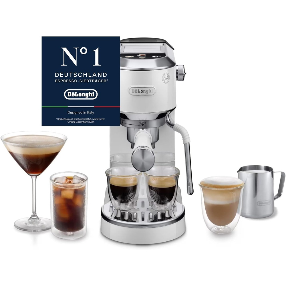 image:imageDeLonghi Dedica Duo Manuelle Espressomaschine mit Cold Brew GrnWei