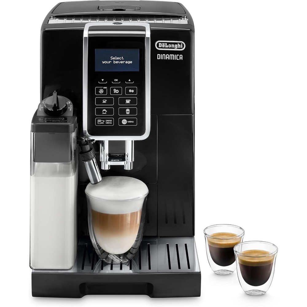 image:imageDeLonghi Dinamica Kaffeevollautomat 4 Getrnke SchwarzKaffeevollautomat mit Digitaldisplay