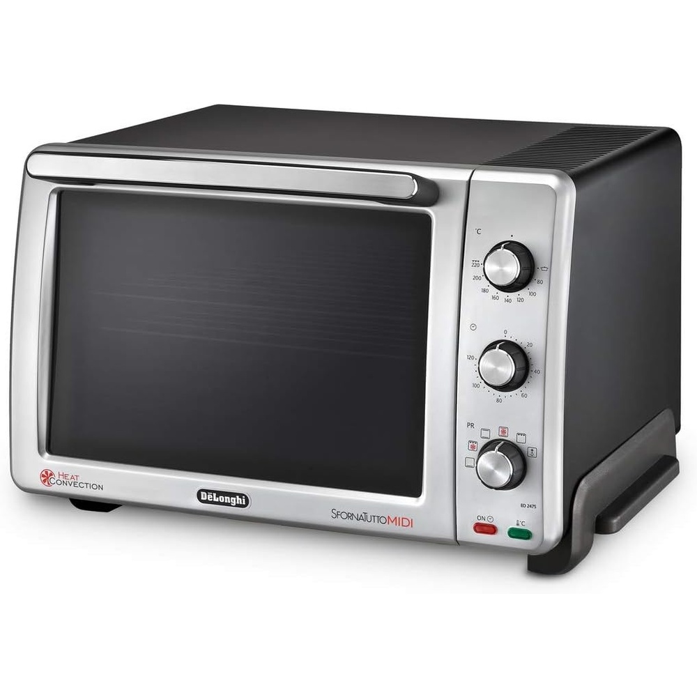 image:imageDeLonghi EO 24752 Kompaktbackofen Elektrischer Ofen mit 7 Kochfunktionen inkl Gitterrost und Backblech7 Kochfunktionen