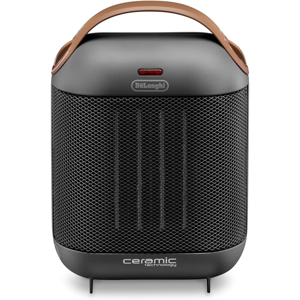 image:imageDeLonghi HFX30C18AG KeramikHeizgert Mobile Heizung fr schnelle und punktuelle Wrmeversorgung 2 Leistungsstufen AntiFrostFunktion 1800 W Leistung GrauGrau