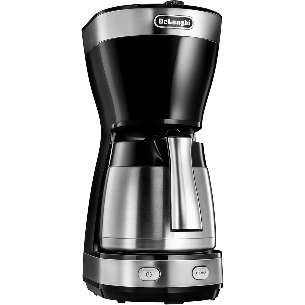 image:imageDeLonghi ICM 16710 Filterkaffeemaschine mit Thermoskanne schwarzsilber