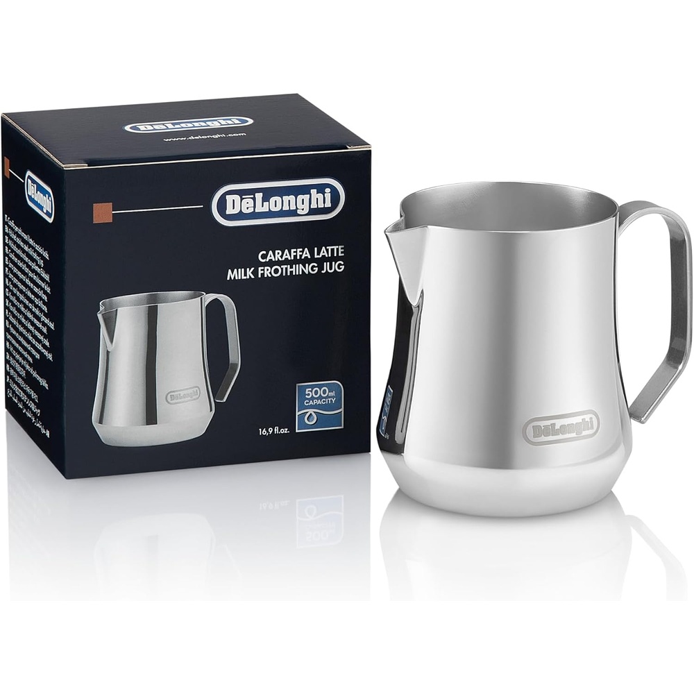 image:imageDeLonghi Milchknnchen DLSC060 Milchknnchen fr manuelles Aufschumen ergonomischer Griff Kapazitt 350 ml Edelstahl500 ml