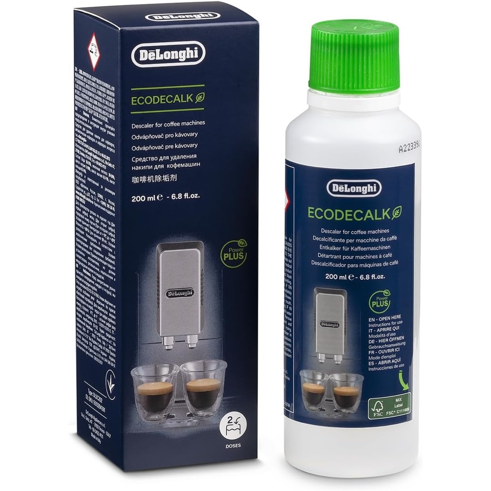 image:imageDeLonghi Original EcoDecalk DLSC202 Entkalker fr Kaffeemaschinen und Kaffeevollautomaten Universal Kalklser fr 2 Entkalkungsvorgnge enthlt natrliche Rohstoffe Biologischen Ursprungs 200 ml200 ml 1er Pack