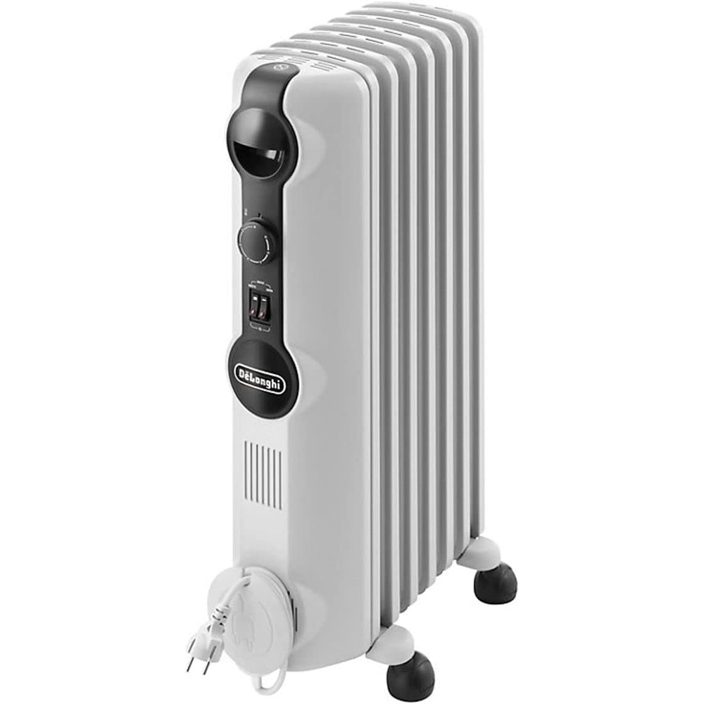 image:imageDeLonghi Radia S lheizer fr Rume bis 60m Elektroheizung mit Sicherheitsthermostat 9 Rippen Individuelle Heizung mit Frostschutz Tragbar 2000W Wei TRRS09207 Elemente