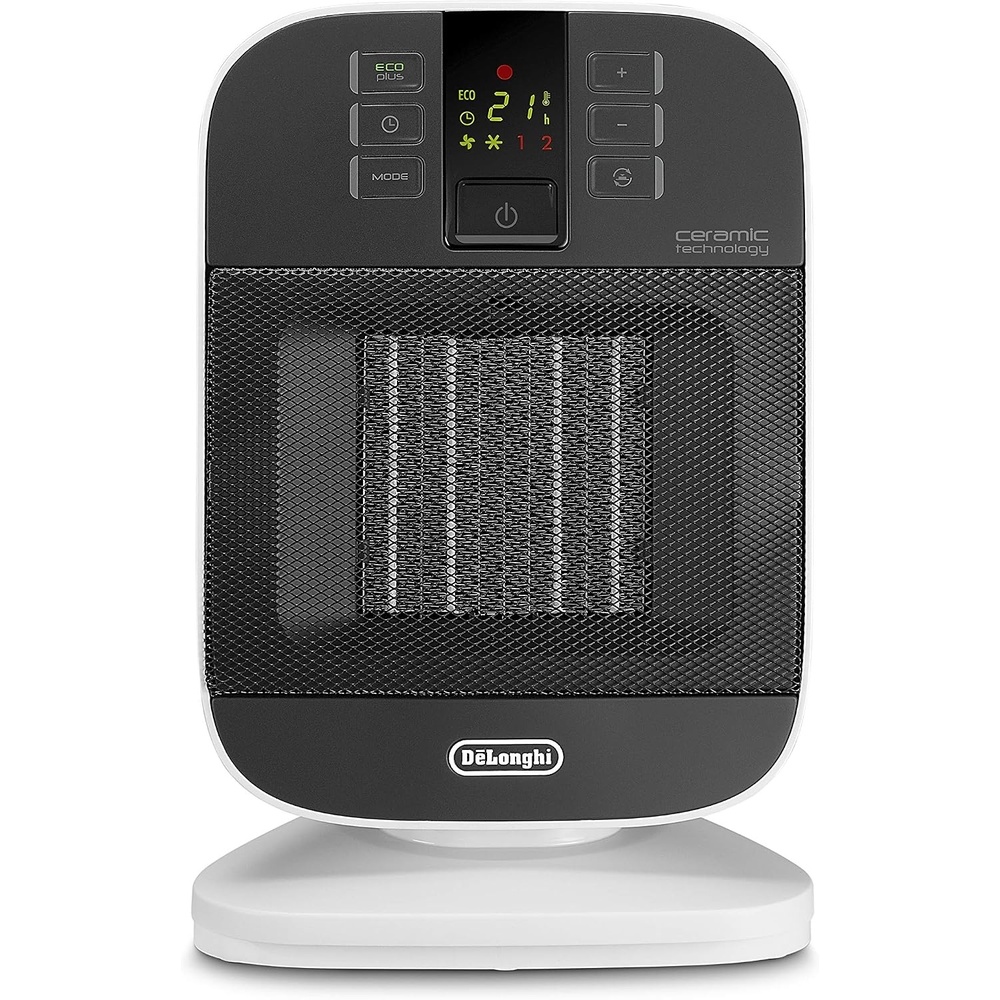 image:imageDeLonghi Schnellheizer HVY1030 Heizgert mit 2 Heizstufen fr Rume bis max 60 m Sicherheitsthermostat Frostschutzfunktion Raumthermostat Sommerventilation WeiGrauWeiSchwarz 2 Heizstufen