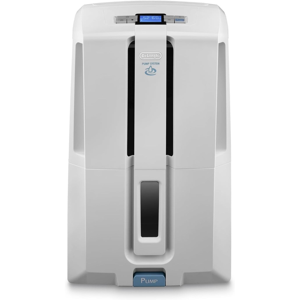 image:imageDeLonghi Tasciugo AriaDry Light Tragbarer Luftentfeuchter ZeolithTechnologie Ionisator 6LTag Feuchtigkeitsentzug Wschetrockner AntiSchimmel SwingFunktion Timer Grau DNS6530L 65 m