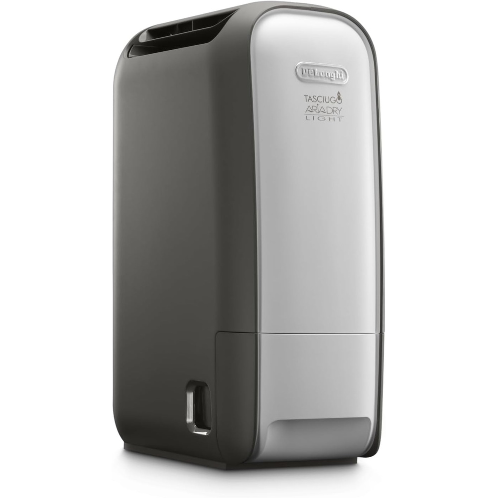 image:imageDeLonghi Tasciugo AriaDry Light Tragbarer Luftentfeuchter ZeolithTechnologie Ionisator 6LTag Feuchtigkeitsentzug Wschetrockner AntiSchimmel SwingFunktion Timer Grau DNS6575L 16 m