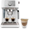 image:imageDeLonghi Stilosa  Espressomaschine mit Manuellem Milchaufschumer SchwarzWei