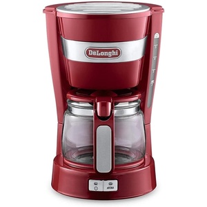 De’Longhi Active Line – Filterkaffeemaschine 5 Tassen Schwarz(Rot)