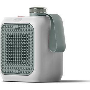De’Longhi Capsule Desk – Keramik-Heizlüfter, Kompakter Tischheizlüfter, Sofortige Wärme, Leise, Automatische Abschaltung bei Umkippen, 360 W, Salbeigrün (HFX10B03.GR)(Grün)