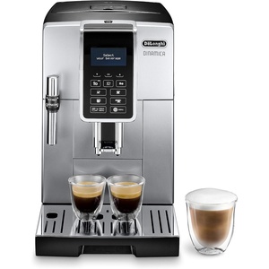 De’Longhi Dinamica – Kaffeevollautomat 4 Getränke Silber(Silber)