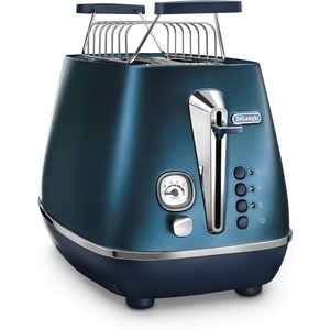 De’Longhi Distinta Flair Wasserkocher KBI2001.S | 1,7 L | Herausnehmbarer Kalkfilter | Finesse Silver(Toaster Prestige Blue)