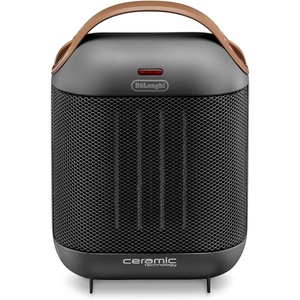De’Longhi HFX30C18.AG Keramik-Heizgerät | Mobile Heizung für schnelle und punktuelle Wärmeversorgung | 2 Leistungsstufen | Anti-Frost-Funktion | 1.800 W Leistung | Grau(Grau)