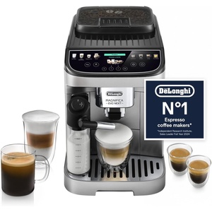 De’Longhi Magnifica Evo – Kaffeevollautomat 5 Getränke Silber(Automatisches Milchsystem)