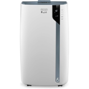 De’Longhi Pinguino – Mobiles Klimagerät, für Räume bis 30 m², mit Luftentfeuchter & Ventilator, 10000 BTU, Leiser Betrieb, Eco-Real-Feel, Fernbedienung, Timer, Energieeffizienzklasse A+++ (PACEX105)(Für Räume bis 30 m²)