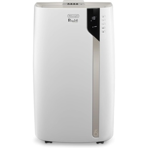 De’Longhi Pinguino – Mobiles Klimagerät, für Räume bis 30 m², mit Luftentfeuchter & Ventilator, 10000 BTU, Leiser Betrieb, Eco-Real-Feel, Fernbedienung, Timer, Energieeffizienzklasse A+++ (PACEX105)(Für Räume bis 33 5 m²)