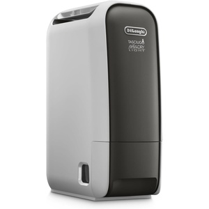 De’Longhi Tasciugo AriaDry Light – Tragbarer Luftentfeuchter, Zeolith-Technologie, Ionisator, 6L/Tag Feuchtigkeitsentzug, Wäschetrockner, Anti-Schimmel, Swing-Funktion, Timer, Grau (DNS65)(6L – 13 m²)