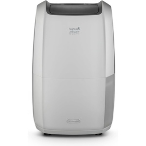 De’Longhi Tasciugo AriaDry Multi – Tragbarer Luftentfeuchter, 20L/Tag Feuchtigkeitsentzug, Wäschetrockner, Anti-Schimmel, Geringe Geräuschentwicklung, Timer, Weiß (DDSX220)(25L – 54 m²)