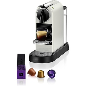 NESPRESSO DE’LONGHI CitiZ Schwarz Original Kapselmaschine EN167.B(Weiß)