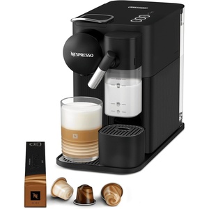 NESPRESSO DE’LONGHI Lattissima One Schwarz Original Kapselmaschine EN510.B(Schwarz)